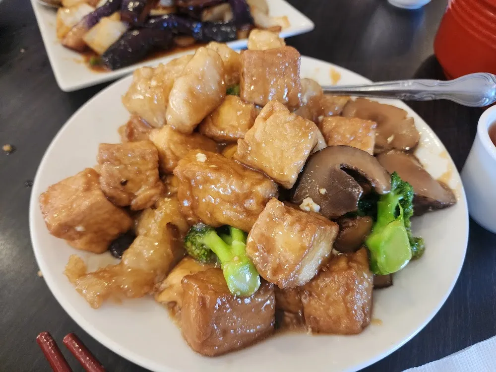 Braised Bean Curd with Brown Sauce